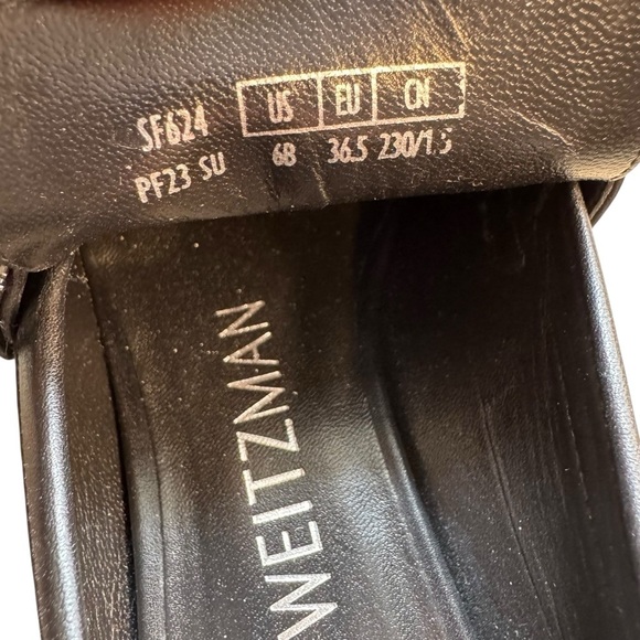 Stuart Weitzman Black Maverick SoHo loafers Chunky Platform 6 - Picture 12 of 12